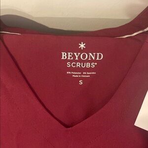 Beyond Scrubs Burgundy set